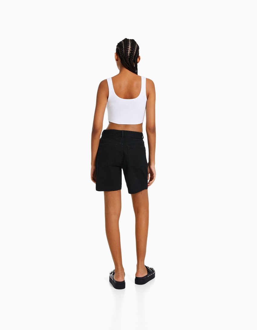 Bermudas vintage em denim