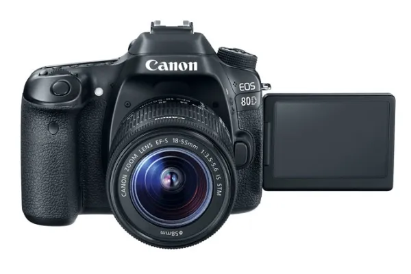 Canon EOS 80D - Digitalkamera - SLR - 24.2 MP - APS-C - 1080p / 60 fps - 3x optisk zoom EF-S 18-55 mm IS STM objektiv - Wireless LAN, NFC