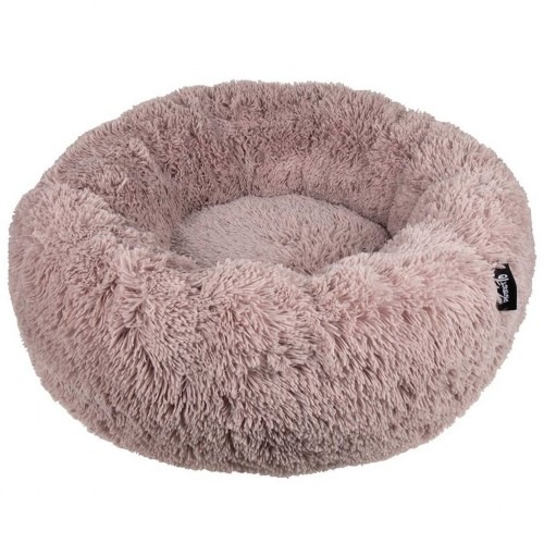 Cama redonda para animais de estimação, rosa