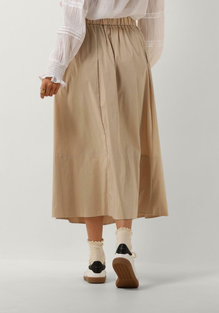 NEO NOIR zand neo noir midirok yara poplin skirt