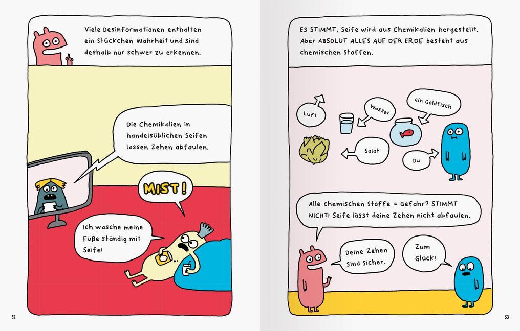 Angriff der Killerunterhosen - Fake News und Verschwörungstheorien erkennen - Medienkompetenz im Comic-Format