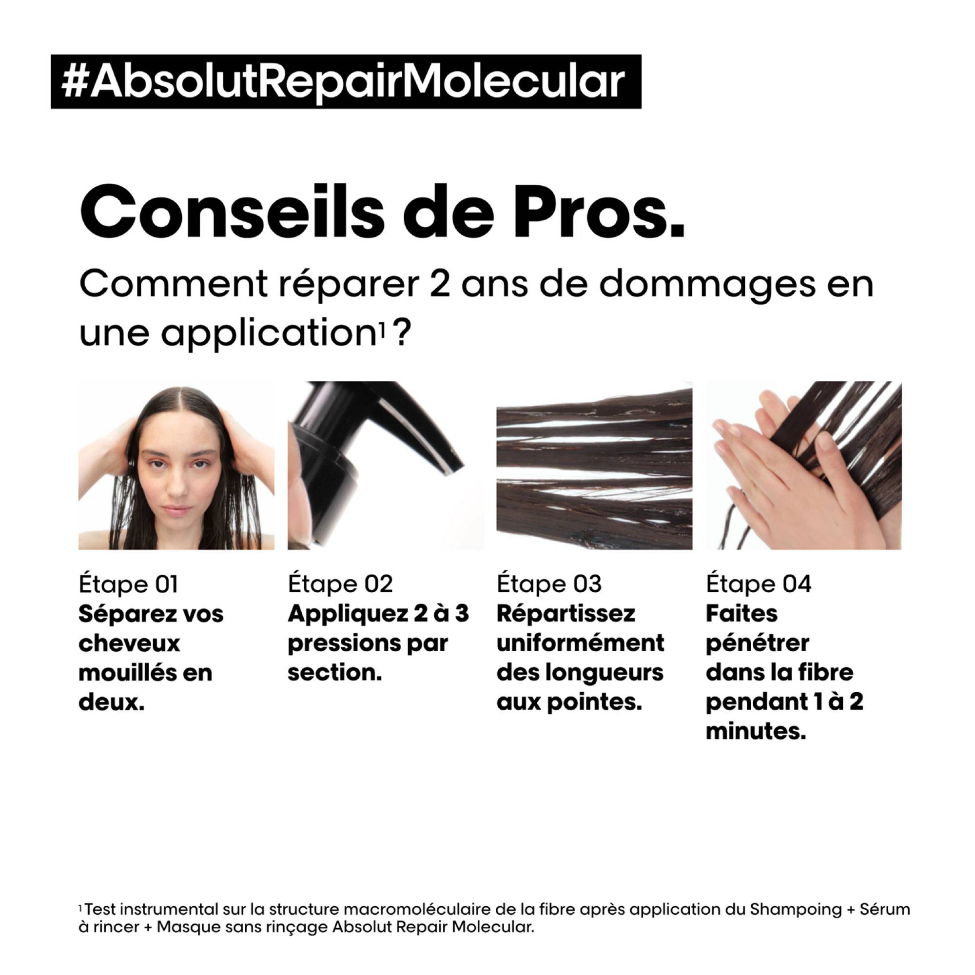 Sérum à rincer professionnel Absolut Repair Molecular / 250ml