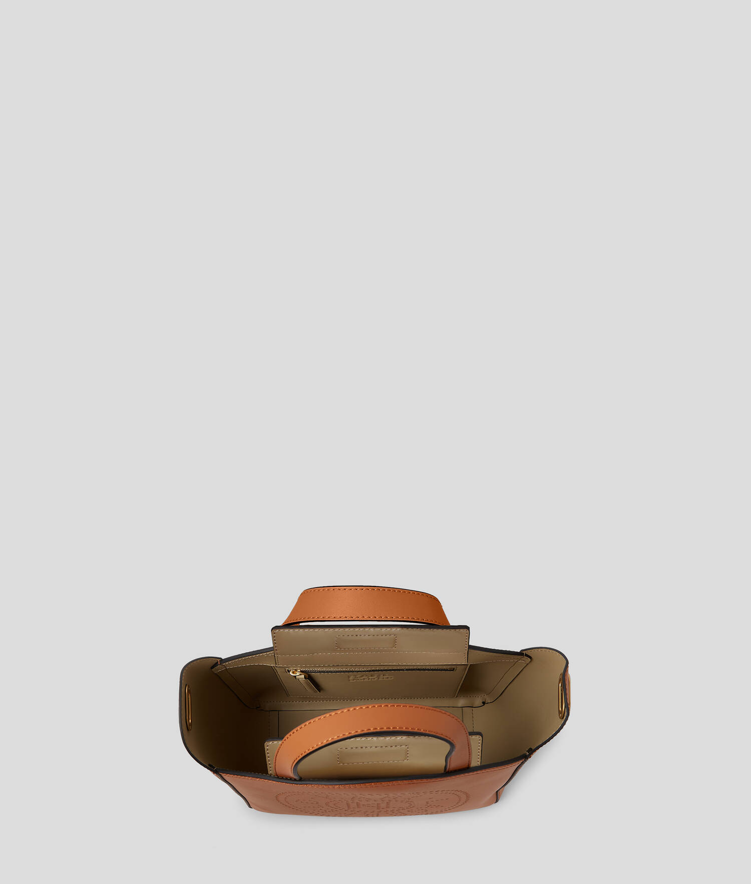 PETIT SAC CABAS PERFORÉ K/CIRCLE - Brun