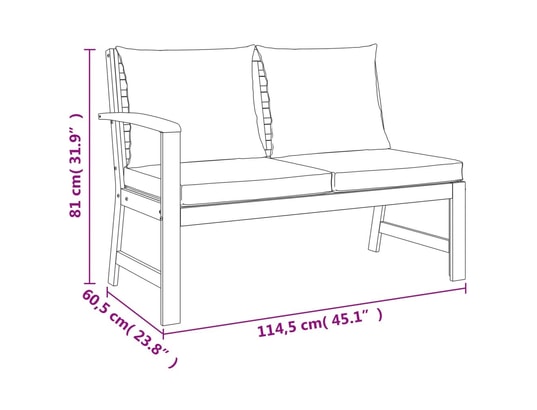 LES TENDANCES - Salon extérieur Salon de jardin-brun-5 places-114.5x60.5x81-492037
