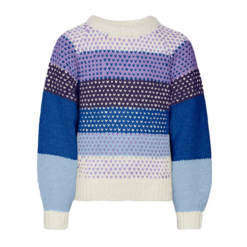 Vero Moda Pull Beige/Violet Fille VERO MODA GIRL Pullover