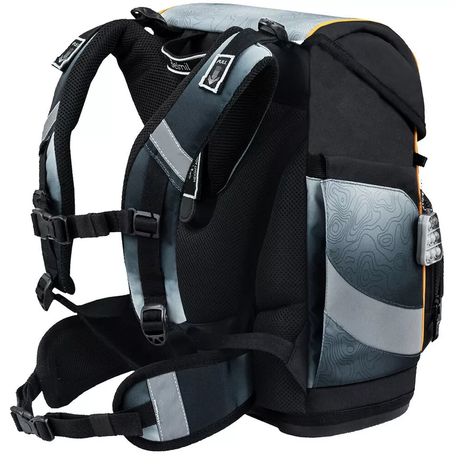 Belmil Schulranzen Premium Smarty Plus Set 5-teilig Black Grey