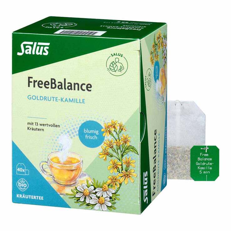 Freebalance Goldrute-Kamille Tee Bio Salus Filterbeutel , 40 St