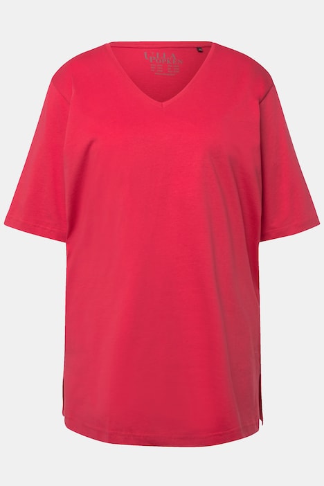 T-Shirt, V-Ausschnitt, Relaxed, Halbarm