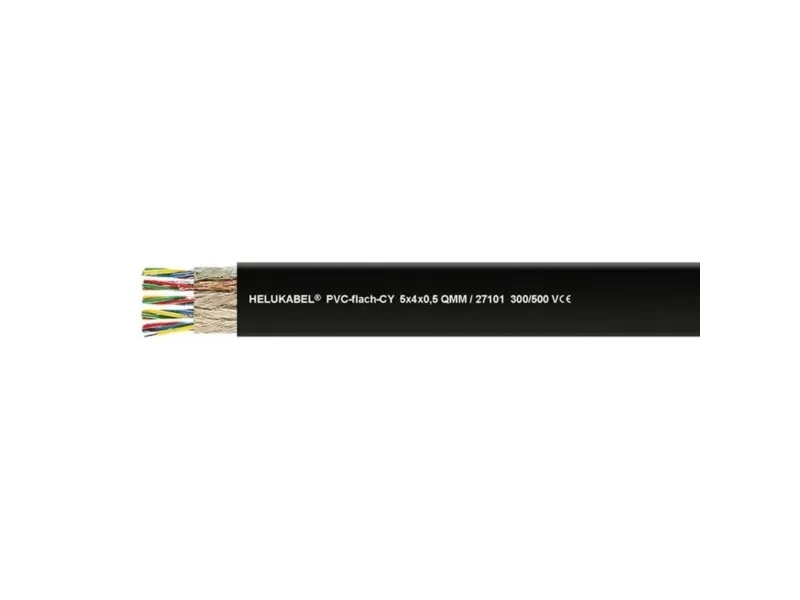 Helukabel Fladkabler 20 x 0.50 mm² Sort 27101-100 100 m