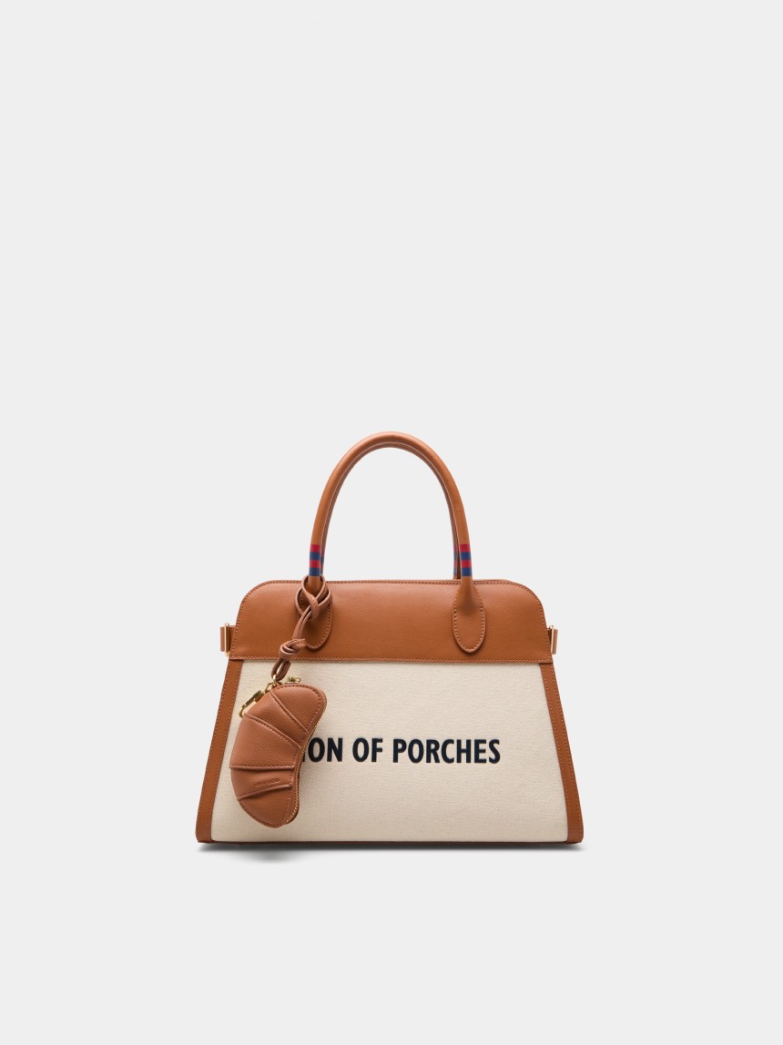 Charm porta-moedas em forma de croissant