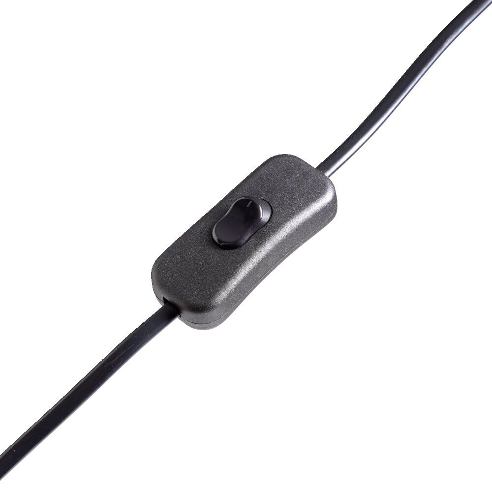 Lampadaire noir et blanc H150cm