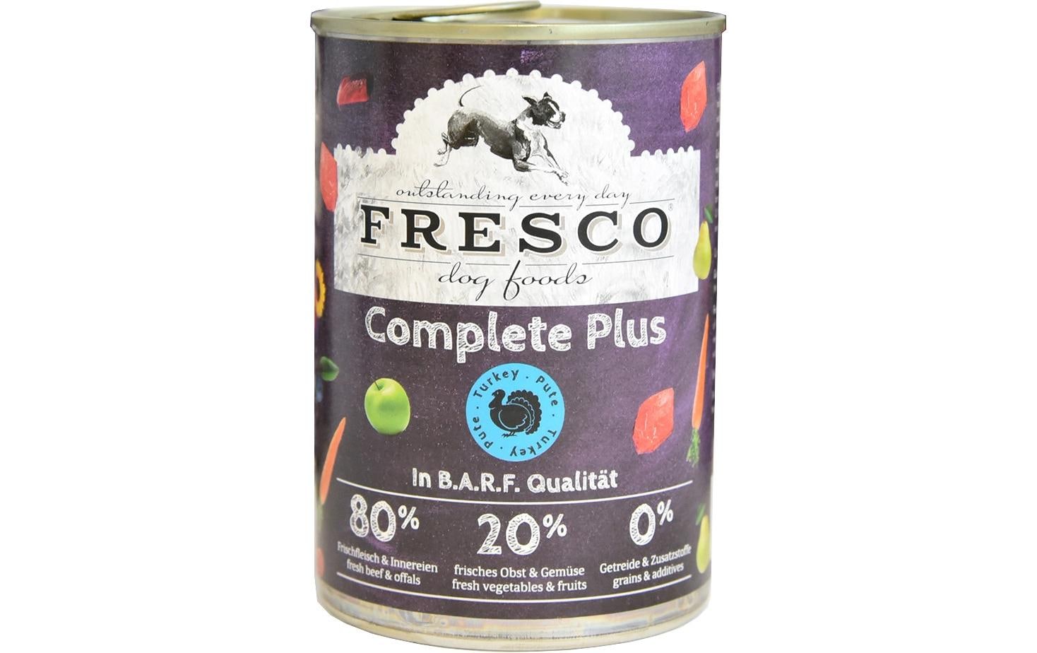 Nassfutter Complete Plus Pute, 400 gAlleinfuttermittel für Hunde