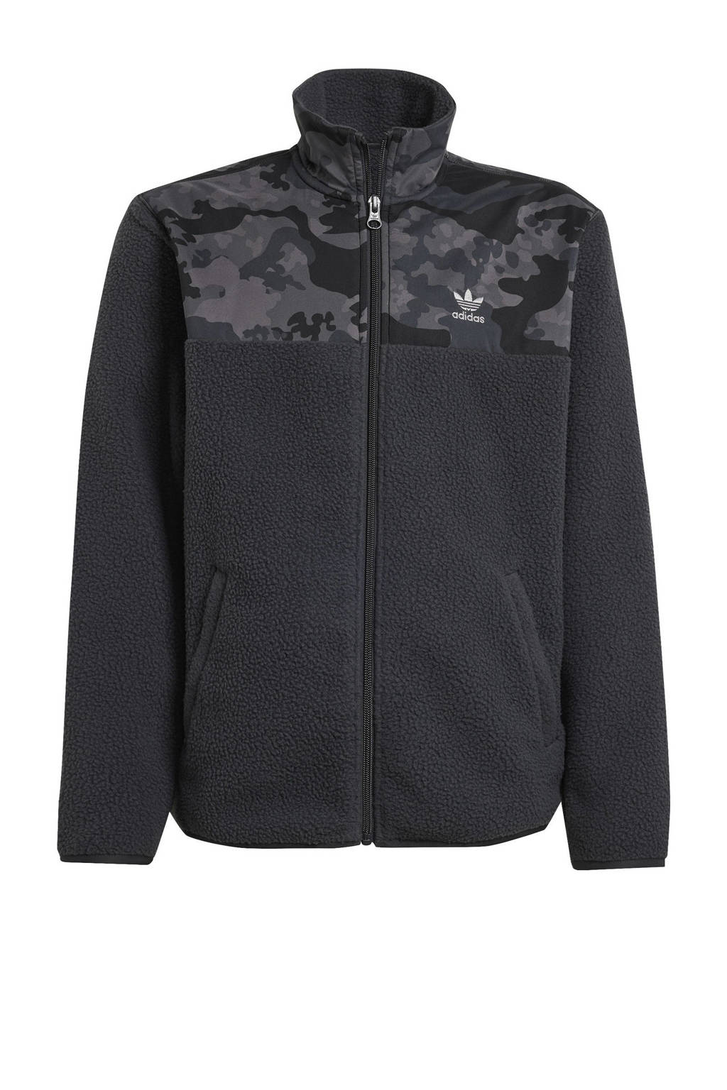 adidas fleece vest antraciet