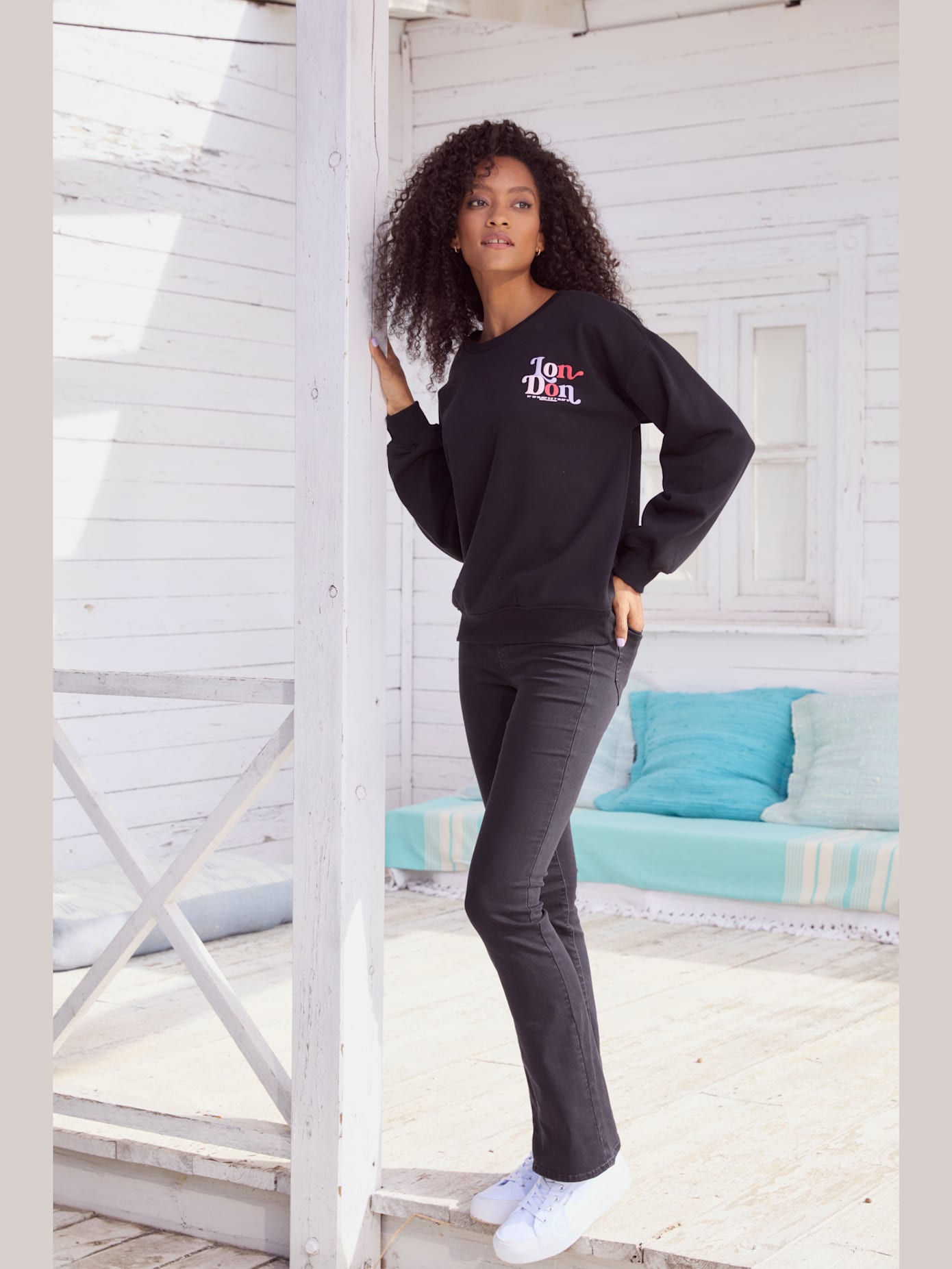 Jegging avec jambes évasées