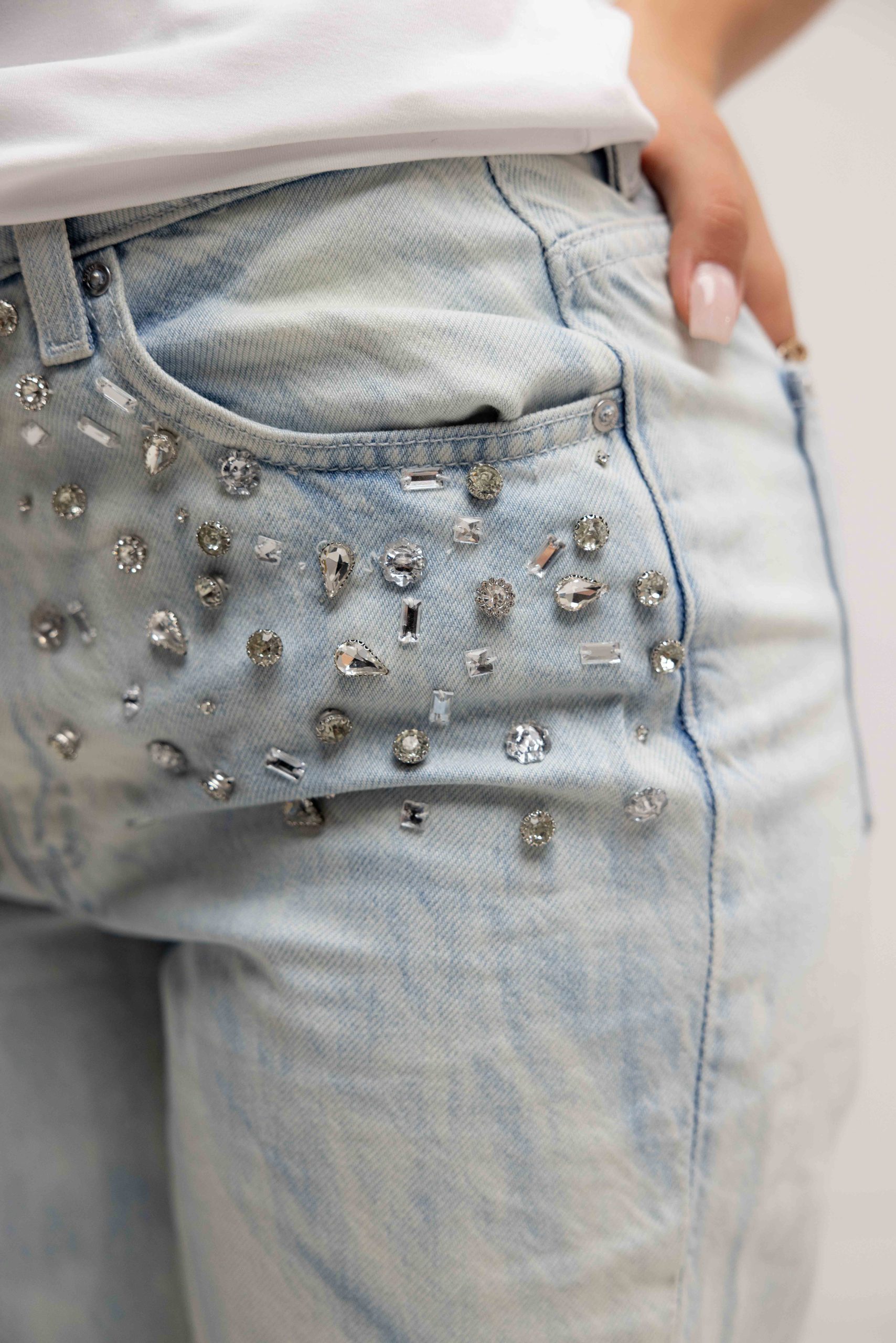 Guess Mom Jeans Dames Lichtblauw