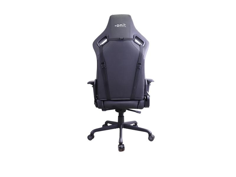 onit Gaming-Stuhl Premium Schwarz/Grau Ergonomischer Stuhl für lange Gaming-Sessions und Arbeitstage