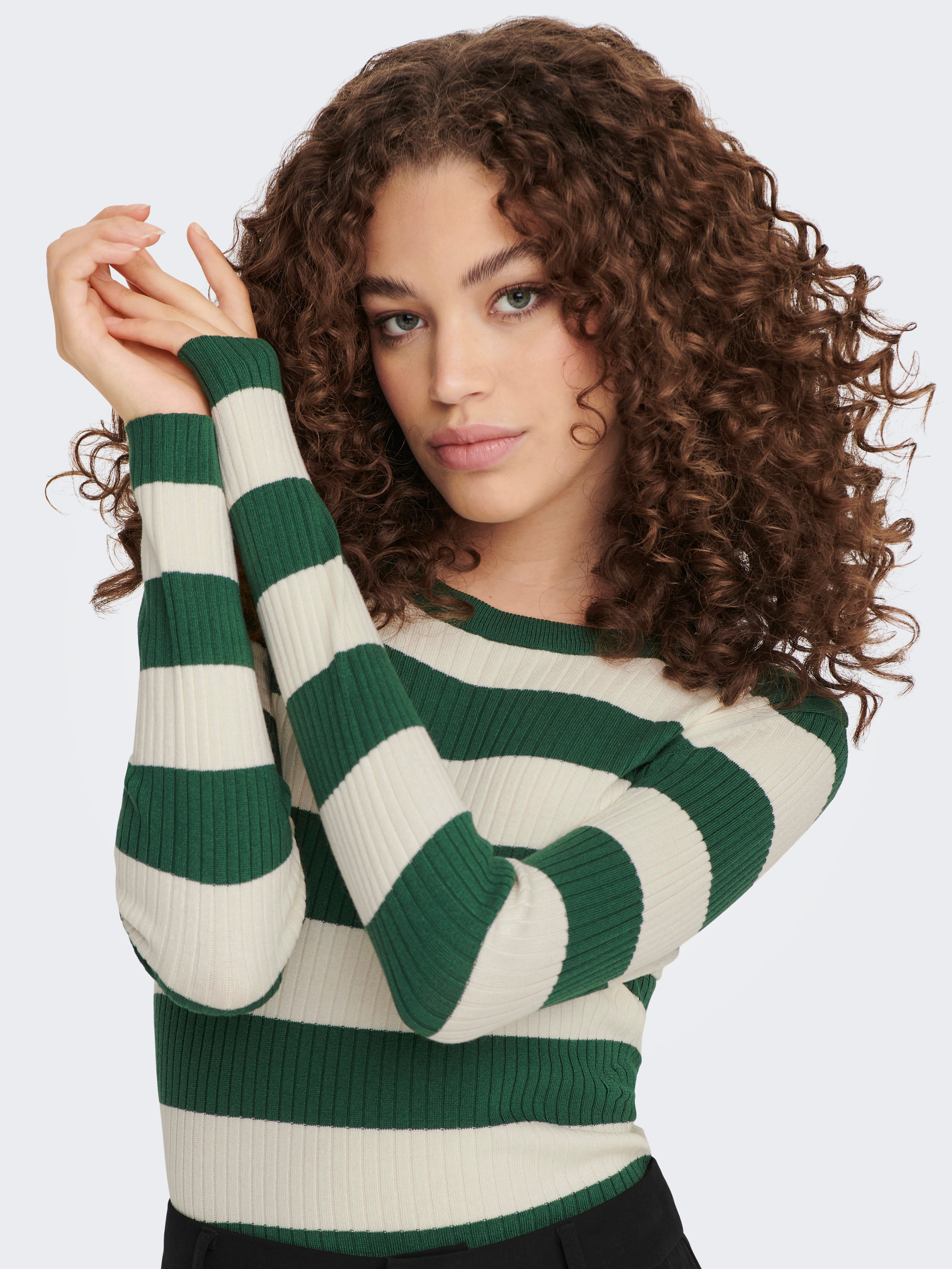 JDYPLUM Strickpullover Trekking Green