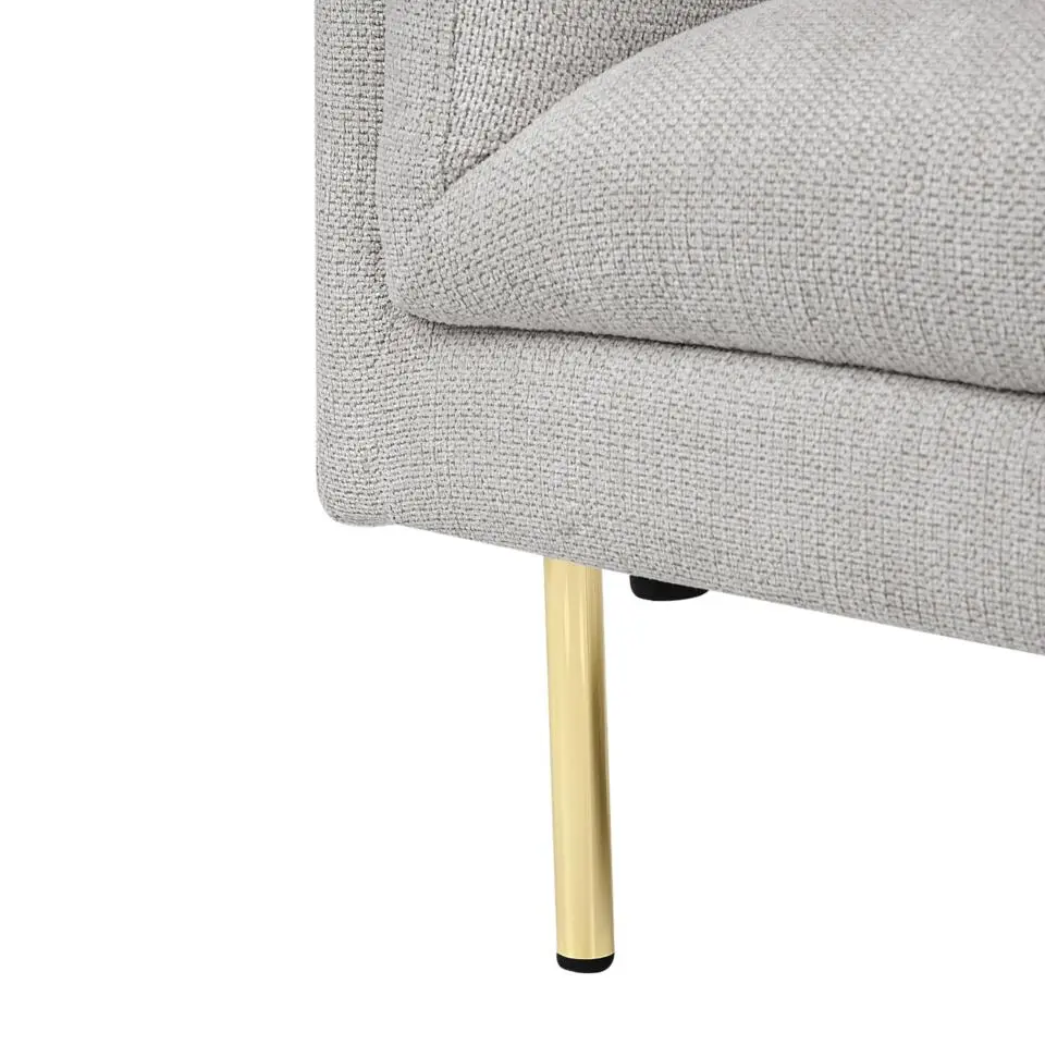 MOEN - Fauteuil - Grijs - Stof