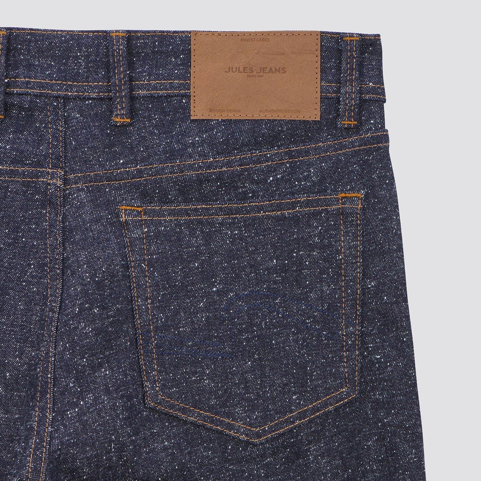 Jean straight neps Bleu