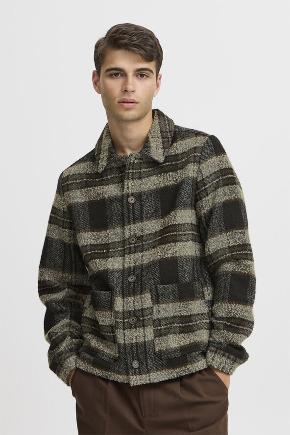 Casual Friday CFJENS checked jacket Gothic olive