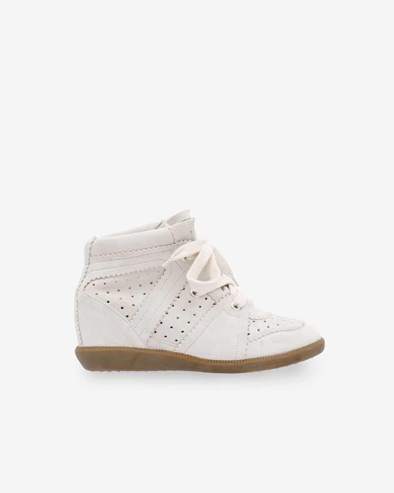 BASKETS EN CUIR VELOURS BOBBY