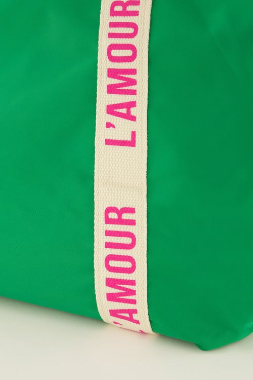 Groene shopper l'amour