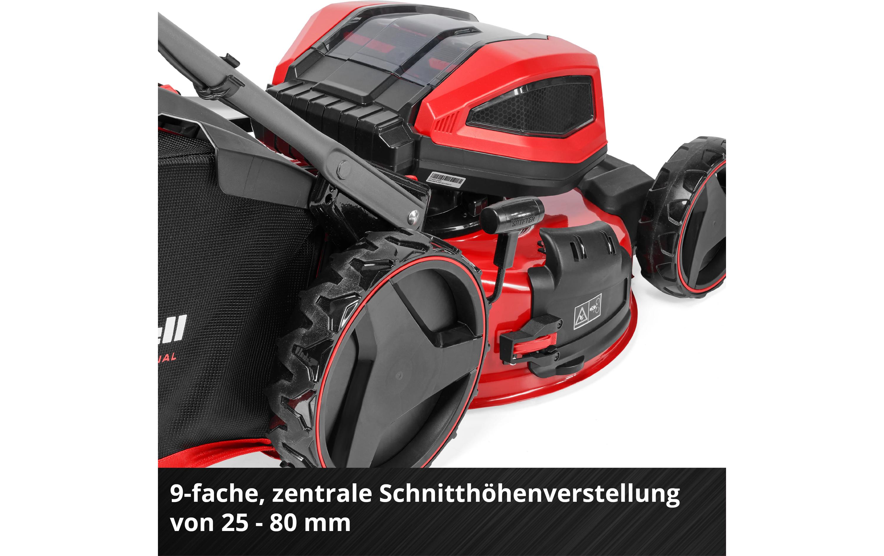 Akku-Rasenmäher GP-CM 36/52 S Li BL Kit, 4 x 5.2Ah<br>Einhell Akku-Rasenmäher für perfekt gepflegte Rasenflächen im heimischen Garten