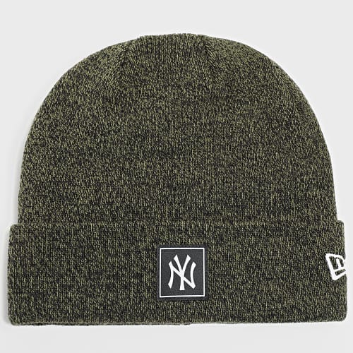 Bonnet Team Cuff New York Yankees Vert Kaki Chiné