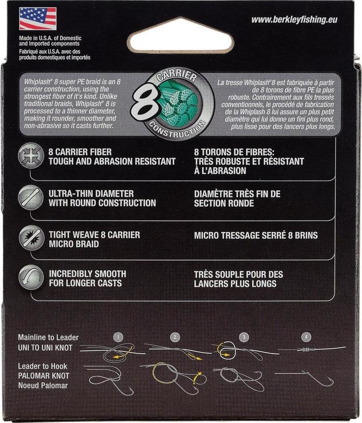 Berkley Whiplash 8 150m 0.18mm Green