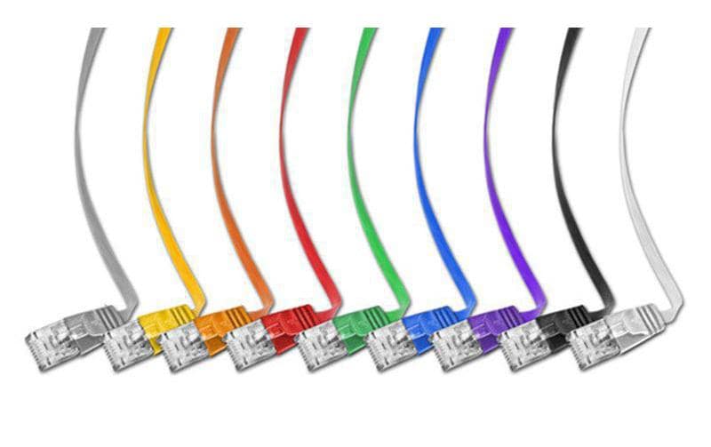 Slimpatchkabel RJ-45 - RJ-45, Cat 6, UTP, 7.5 m, SchwarzUnscreened/Unshielded Twisted-Pair-Kabel (UTP) mit Klinkenschutz