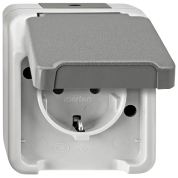 Schneider Electric Aquastar spatwaterdicht Stopcontact Enkel RA