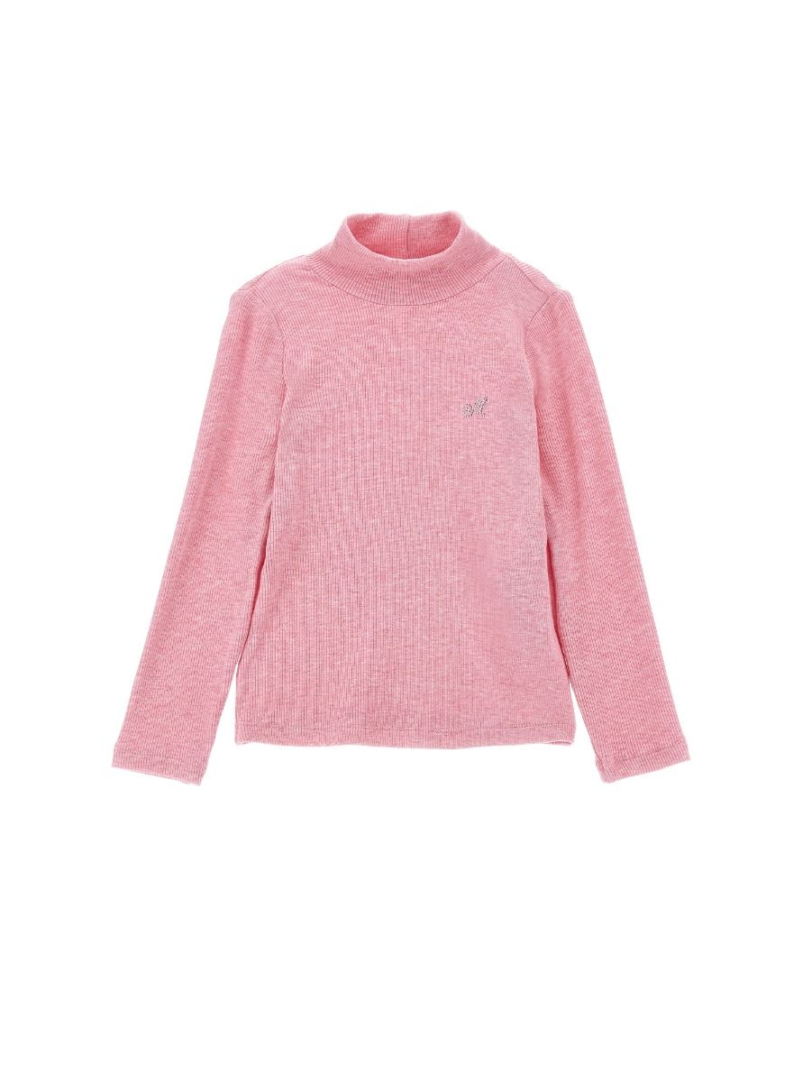 Monnalisa Fine Ribbed Turtleneck