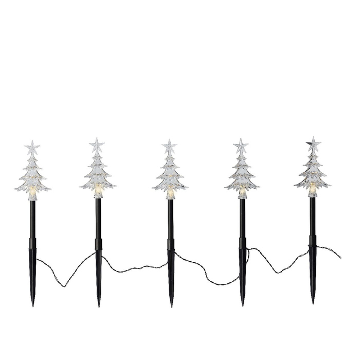 5er LED-Stecker-Set Tannenbäume - ca. 120 x 2 x 26,5 cm