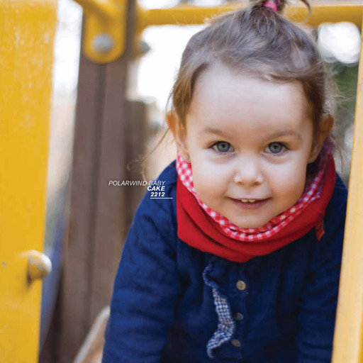 Protetor de pescoço infantil Polarwind em lã com coração rosa