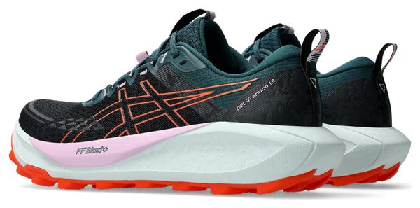 Chaussures Trail Asics Gel-Trabuco 13 Noir/Vert/Rouge Femme
