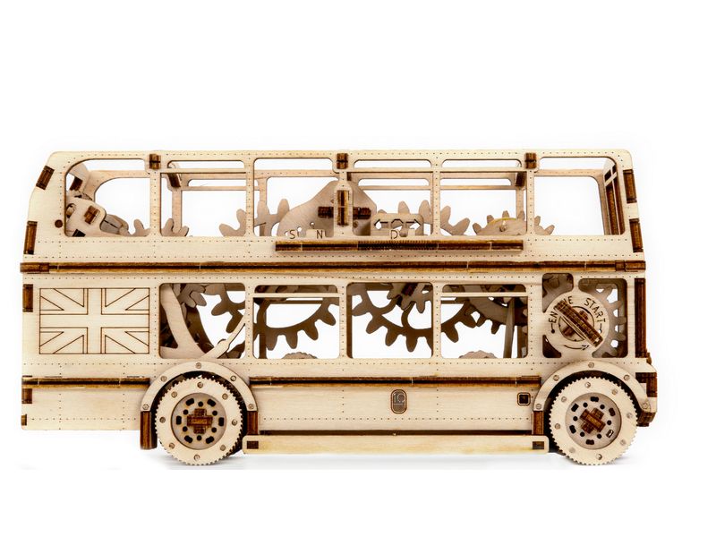 Revell Tiny Adventures – London Bus Holzbausatz Detailliertes London Bus Modell