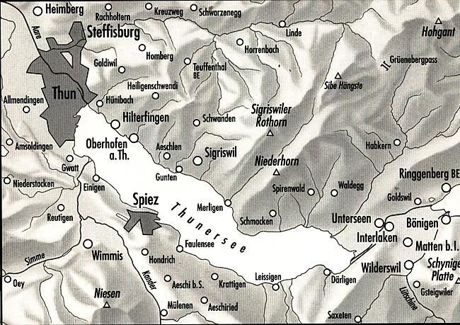 BUNDESAMT - 2519T REGION THUNERSEE ECHELLE 1 25 000