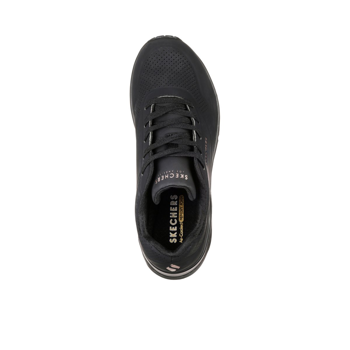 2X les points-Uno_soa-l-Baskets - Talon plat - Noir