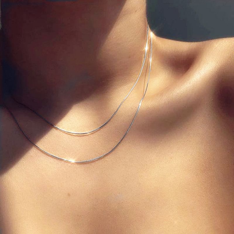 Gemsha - gelaagde legering choker