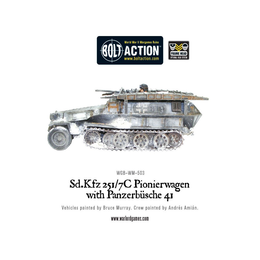 Bolt Action - German - Sd.Kfz 251/7C Pionierwagen with panzerbuchse 41