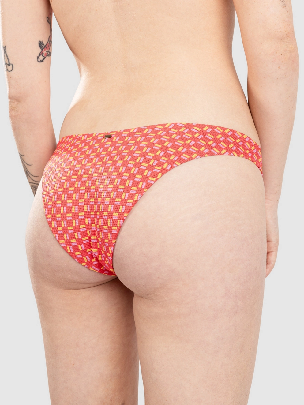 Rip Curl Shell Cove High Leg Cheeky Bikini Bottom red