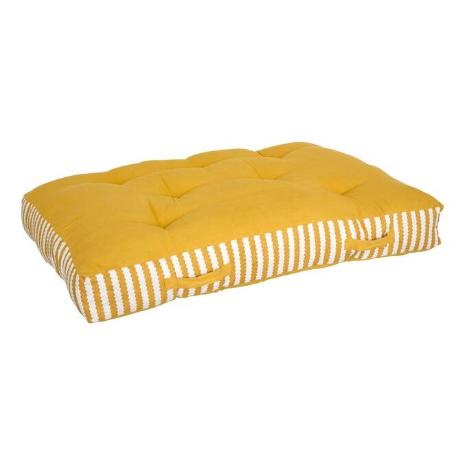 Coussin de sol d'extérieur rectangulaire POOLSIDE Jaune