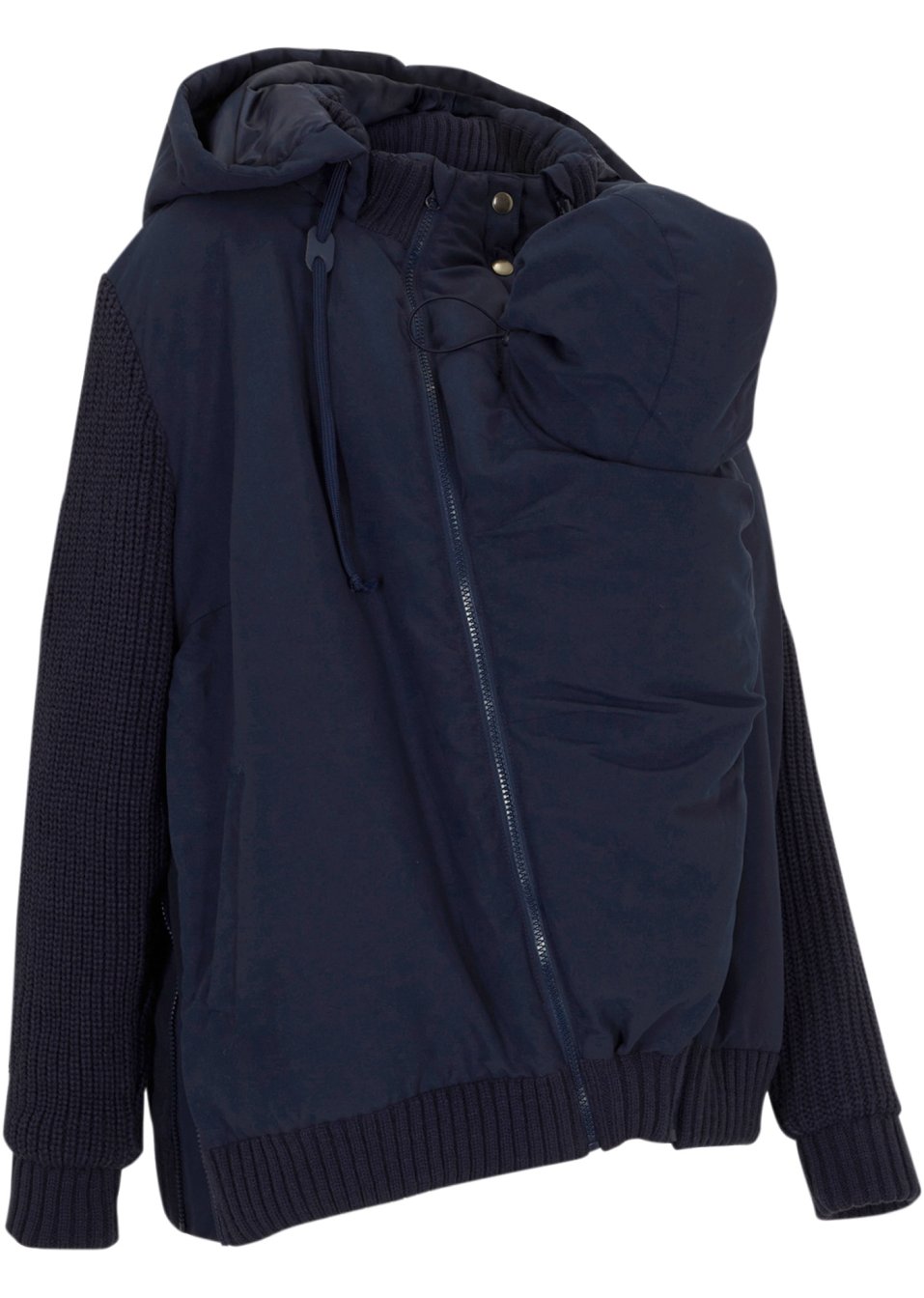 Veste de grossesse/portage avec manches en maille et capuche