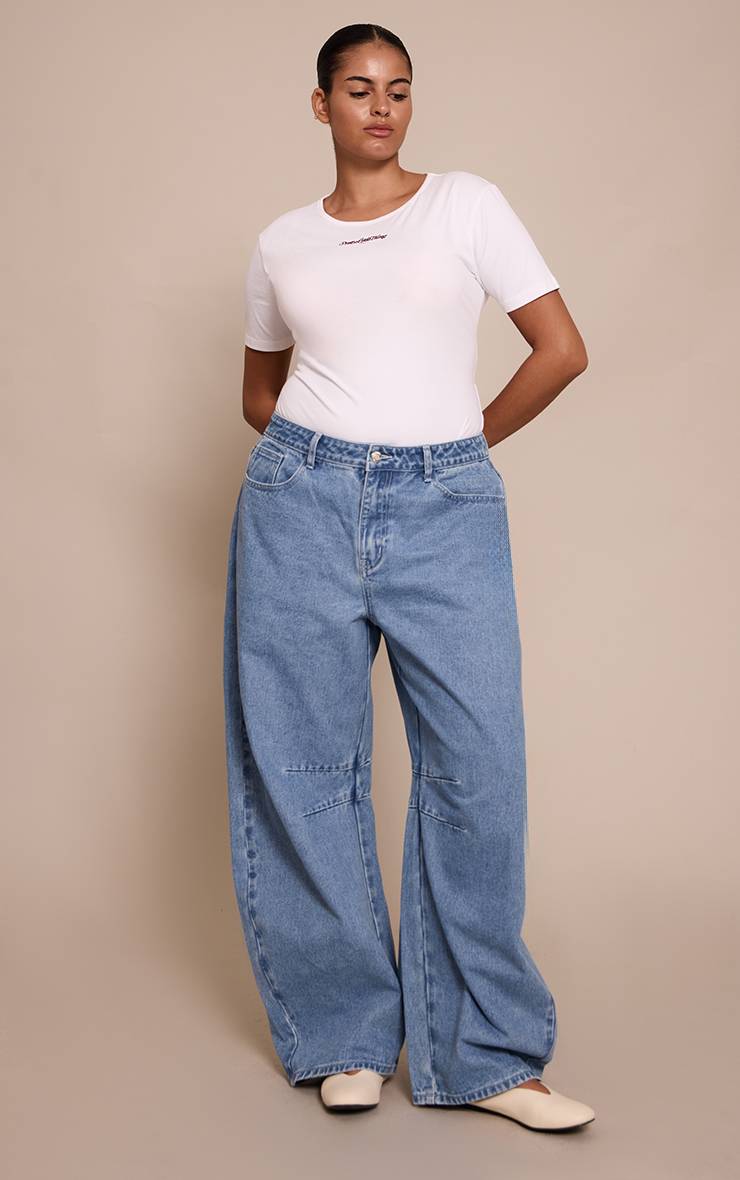 Crème Body Grande Taille Prettylittlething À Manches Courtes