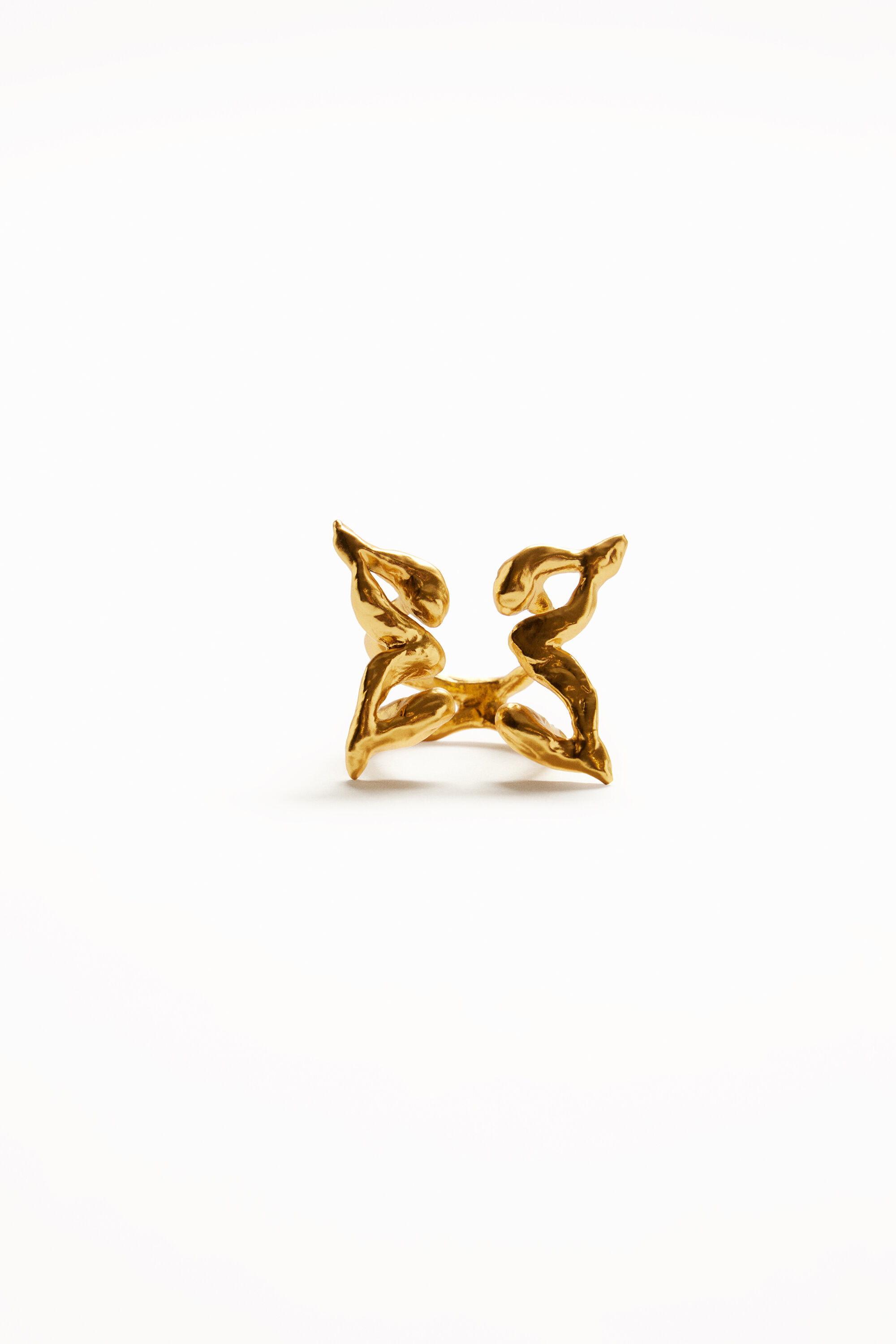 Bague papillon plaquée or Zalio