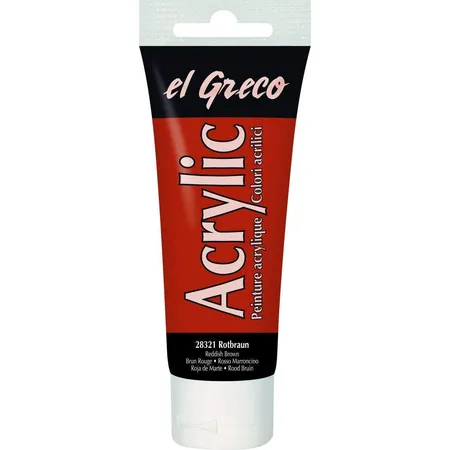 KREUL el Greco Acrylic Rotbraun 75 ml Tube