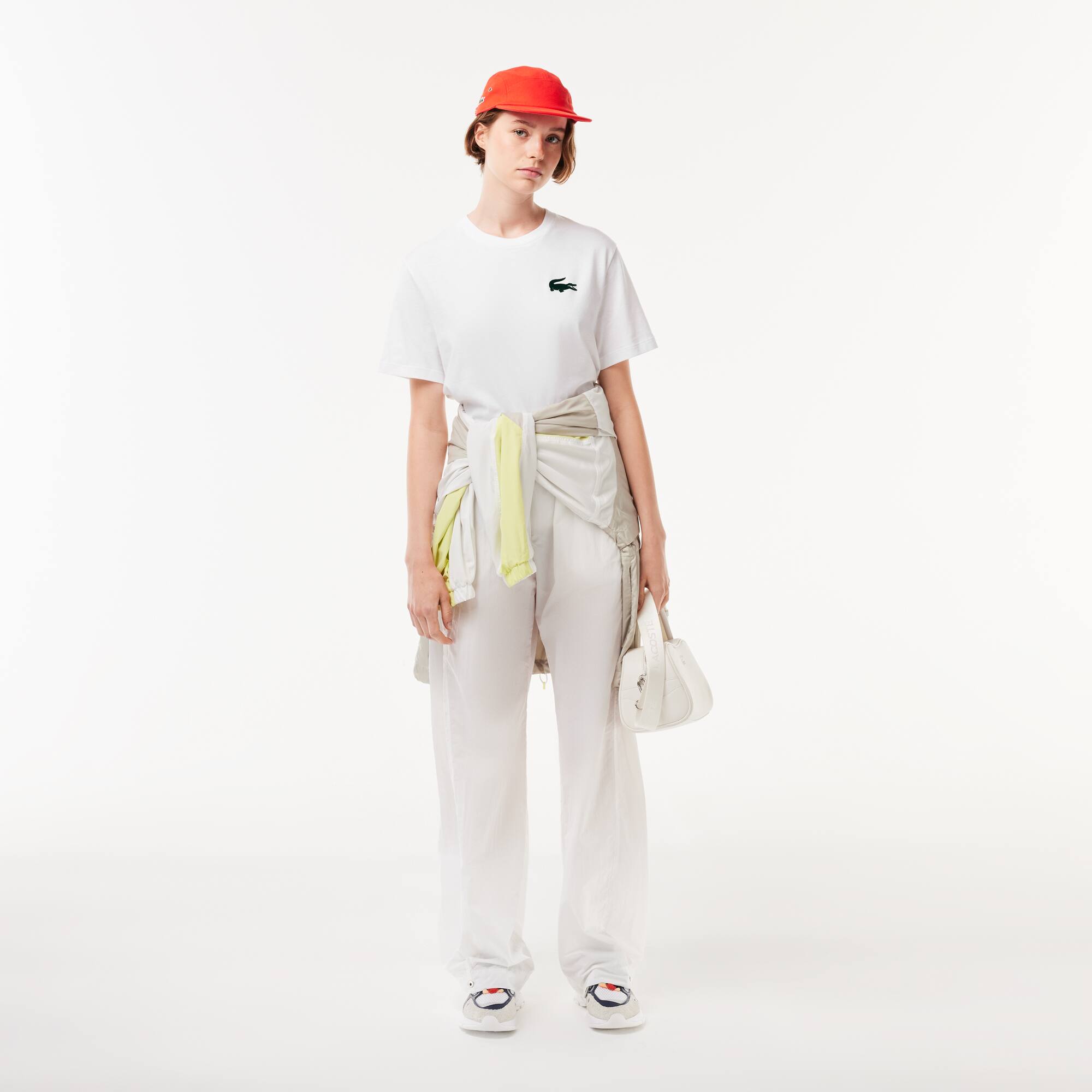 Petit sac à main Lora en cuir Sacs à main & Cabas - Blanc - Lacoste - Femme