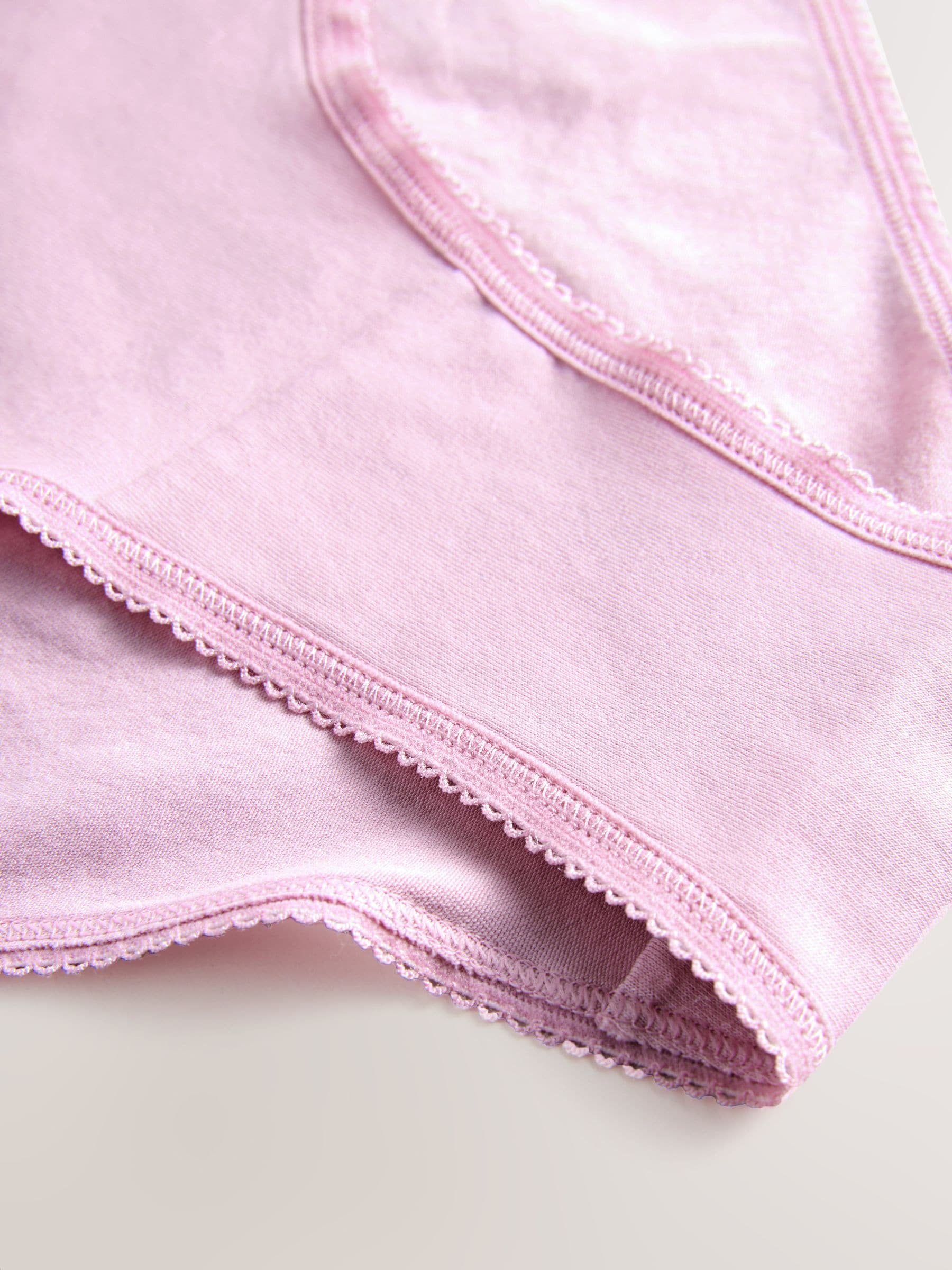 Roze/blauw - Set van 7 slips met hoog katoengehalte