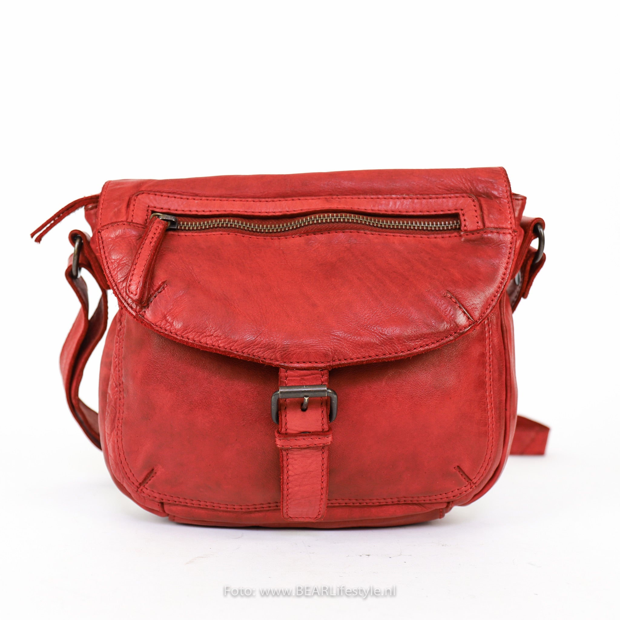 Schoudertasje 'Mattea' rood Rood