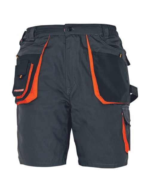 Cerva Werkshort Emerton Antraciet&Oranje - Werkkleding
